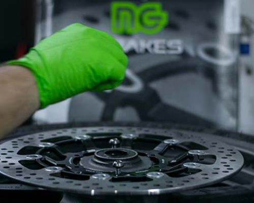 Can I use oversized brake discs on my motorcycle?